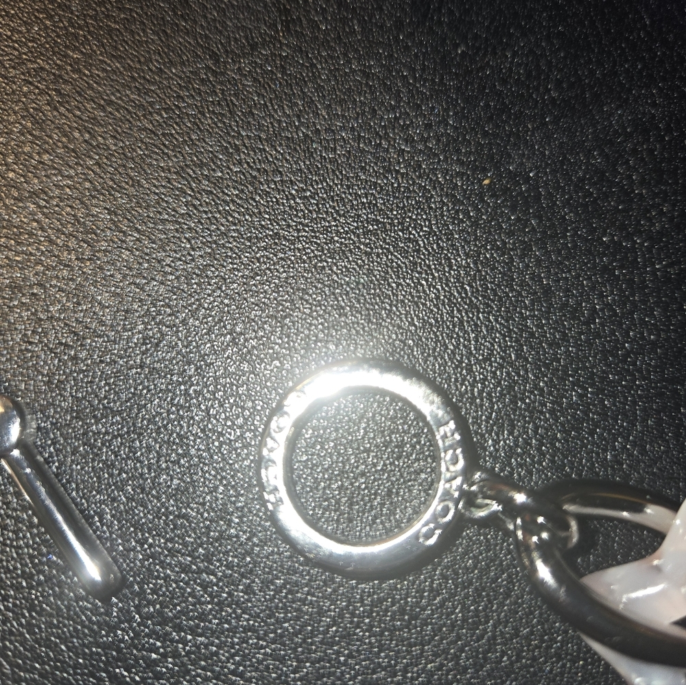 Coach Silver and Pink Star Necklace - Picture 2 of 3